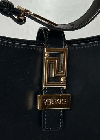 Versace Greca Goddess Leather Black Large Hobo Bag 1013166 Italy NWT $1795