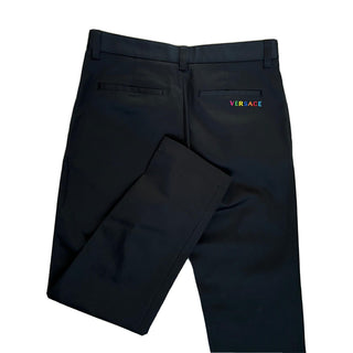 Versace Men's Black Pants 36 US (52 Euro) Made in Italy A84004 NWT $650