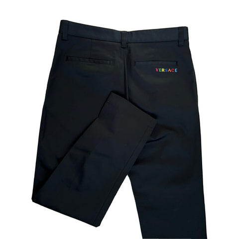 NWT $650 Versace Men's Black Pants 36 US (52 Euro) Made in Italy A84004