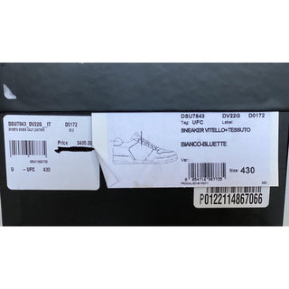 NIB $495 Versace Men's White Leather Sneakers 10 US (43 Euro) Italy DSU7843