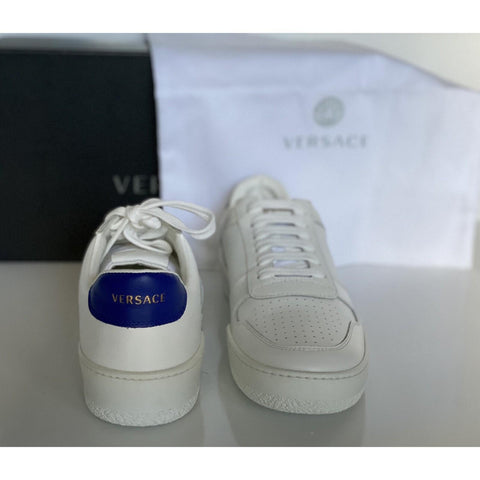 NIB $495 Versace Men's White Leather Sneakers 10 US (43 Euro) Italy DSU7843