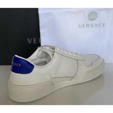 NIB $495 Versace Men's White Leather Sneakers 10 US (43 Euro) Italy DSU7843