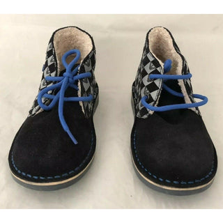 Armani Junior boys Navy Desert Boots Shoes 35 Eu (3.5 US) Portugal NWT $260