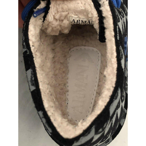 Armani Junior boys Navy Desert Boots Shoes 35 Eu (3.5 US) Portugal NWT $260