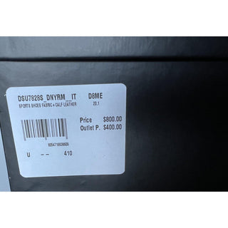 NIB $800 Versace Leather/Nylon Blue High-top Sneakers 8 US (41 Euro) DSU7828S