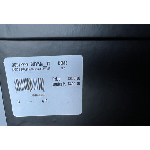 NIB $800 Versace Leather/Nylon Blue High-top Sneakers 8 US (41 Euro) DSU7828S