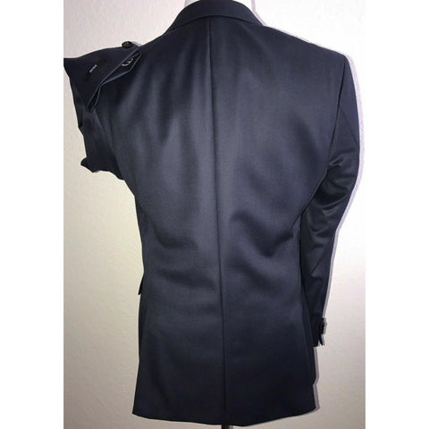 NWT $695 Boss Hugo Boss Grand Silk / Wool Navy Sport Coat Jacket 38R US