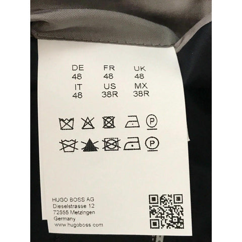 NWT $695 Boss Hugo Boss Grand Silk / Wool Navy Sport Coat Jacket 38R US