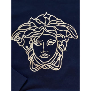NWT $650 Versace Crewneck Women’s Black Medusa Logo Sweater 8 US (42 Euro) 85402