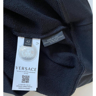 NWT $650 Versace Crewneck Women’s Black Medusa Logo Sweater 8 US (42 Euro) 85402