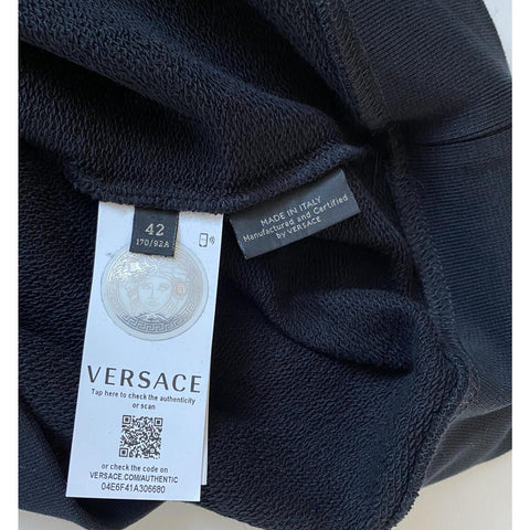 NWT $650 Versace Crewneck Women’s Black Medusa Logo Sweater 8 US (42 Euro) 85402