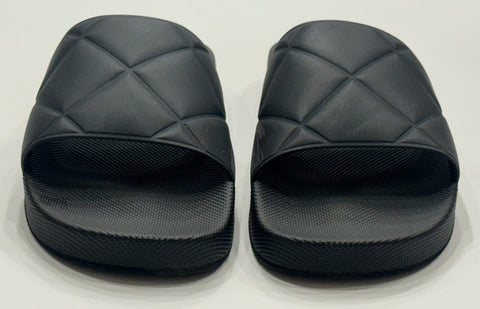 Bottega Veneta Women’s Matt Rubber Black Slides Sandals 9 (39) 640051
