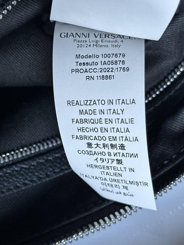 Versace Silver Medusa Head Calf Leather Medium Black Hobo Bag 1007679 NWT $2325