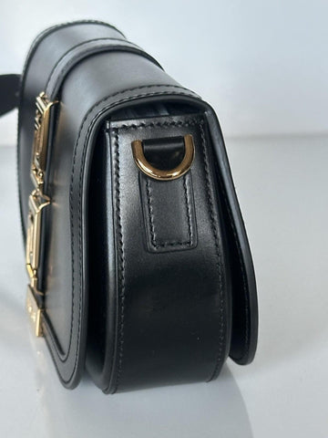 Versace La Greca Leather Black Medium Shoulder Bag 1007128 Italy NWT $2775
