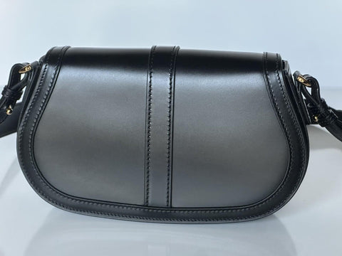 Versace La Greca Leather Black Medium Shoulder Bag 1007128 Italy NWT $2775