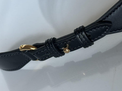 Versace La Greca Leather Black Medium Shoulder Bag 1007128 Italy NWT $2775