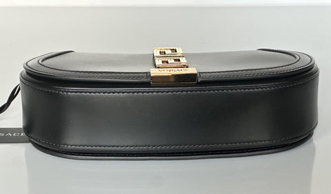 Versace La Greca Leather Black Medium Shoulder Bag 1007128 Italy NWT $2775