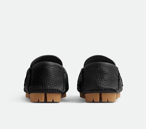 Bottega Veneta Men’s Leather Shore Loafer Shoes Black 10 US (43) 786809 NIB $990