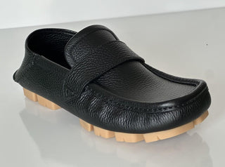 Bottega Veneta Men’s Leather Shore Loafer Shoes Black 10 US (43) 786809 NIB $990