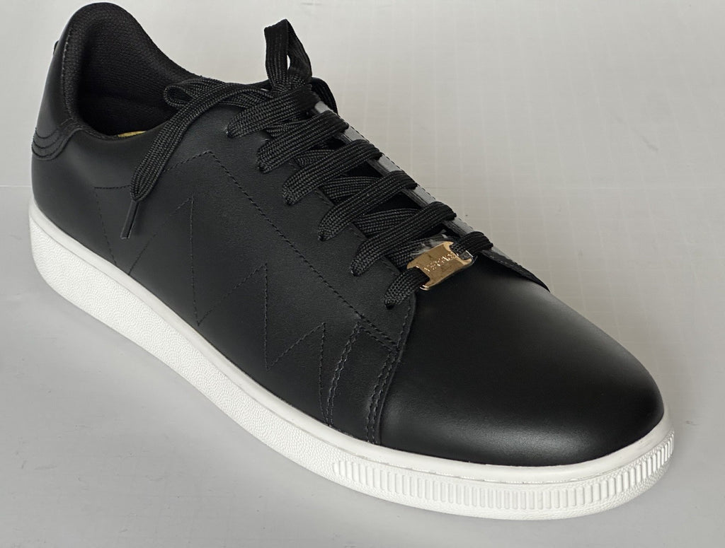 Versace Medusa Men's Black Leather Sneakers 9 US (42 Euro) 1016936 NIB