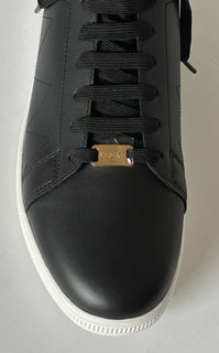 Versace Medusa Men's Black Leather Sneakers 9 US (42 Euro) 1016936 NIB