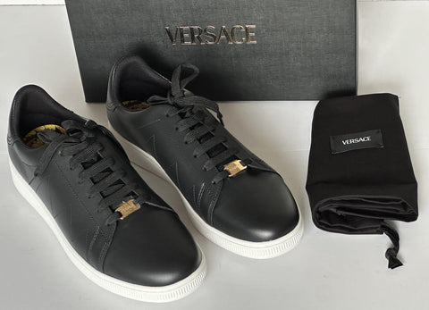 Versace Medusa Men's Black Leather Sneakers 11 US (44 Euro) 1016936 NIB