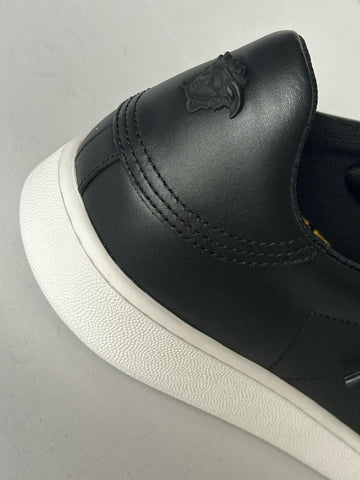 Versace Medusa Men's Black Leather Sneakers 11 US (44 Euro) 1016936 NIB