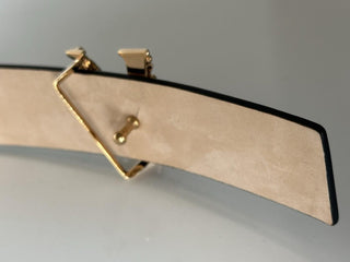 Versace Virtus White Calf Leather Belt 75 (30) Italy 1012380 NWT