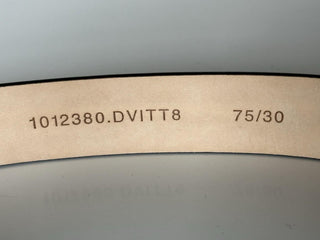 Versace Virtus White Calf Leather Belt 75 (30) Italy 1012380 NWT
