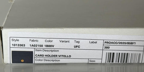 Versace Medusa Head Black Calf Leather Card Case Wallet 1013363 Italy NIB