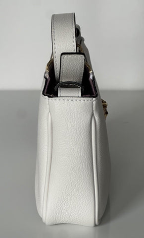 Versace Gold Medusa Head Calf Leather White Shoulder Bag IT 1014245 NWT $925