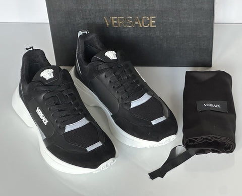 Versace Medusa Men’s Black Sneakers 13 US (46 Euro) 1011942 IT NIB