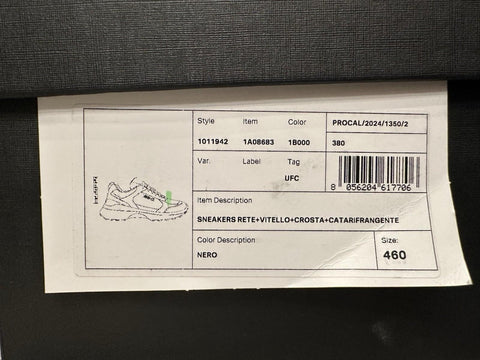 Versace Medusa Men’s Black Sneakers 13 US (46 Euro) 1011942 IT NIB