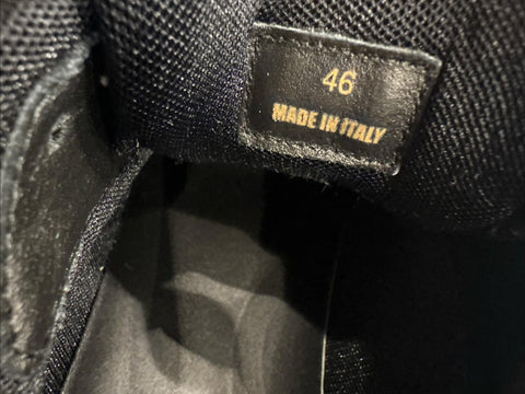 Versace Medusa Men’s Black Sneakers 13 US (46 Euro) 1011942 IT NIB