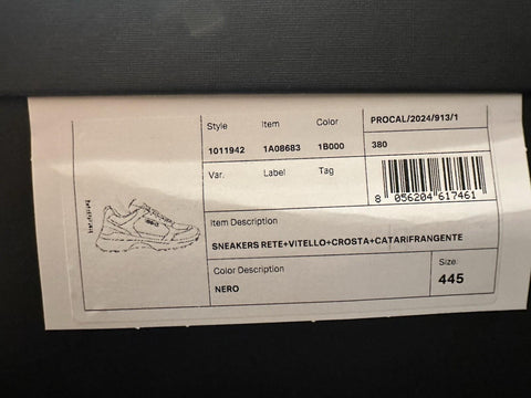 Versace Medusa Men’s Black Sneakers 11.5 US (44.5 Euro) 1011942 IT NIB