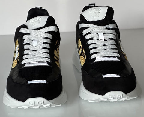 Versace Medusa Men’s Black/Gold Sneakers 12 US (45 Euro) 1011942 IT NIB $900