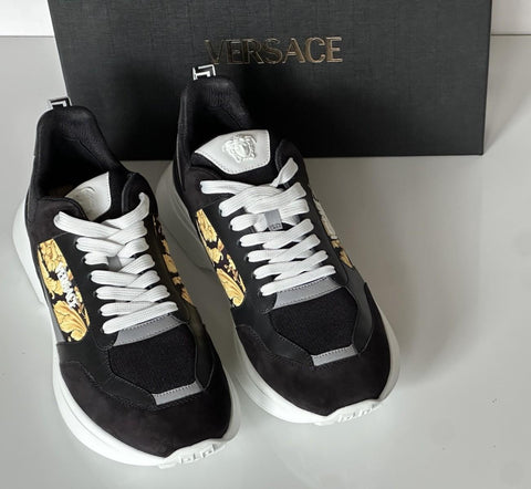 Versace Medusa Men’s Black/Gold Sneakers 12 US (45 Euro) 1011942 IT NIB $900