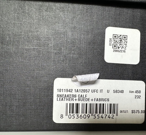 Versace Medusa Men’s Black/Gold Sneakers 12 US (45 Euro) 1011942 IT NIB $900