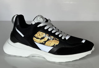 Versace Medusa Men’s Black/Gold Sneakers 12 US (45 Euro) 1011942 IT NIB $900