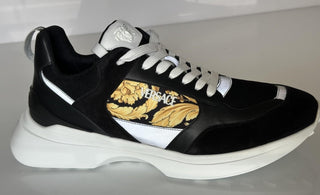 Versace Medusa Men’s Black/Gold Sneakers 12 US (45 Euro) 1011942 IT NIB $900
