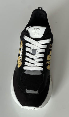 Versace Medusa Men’s Black/Gold Sneakers 12 US (45 Euro) 1011942 IT NIB $900