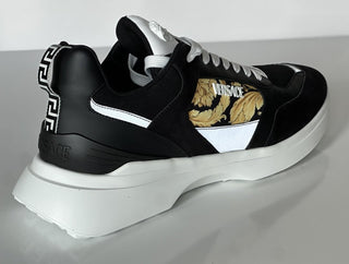 Versace Medusa Men’s Black/Gold Sneakers 12 US (45 Euro) 1011942 IT NIB $900