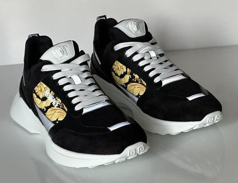 Versace Medusa Men’s Black/Gold Sneakers 12 US (45 Euro) 1011942 IT NIB $900