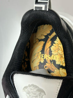 Versace Medusa Men’s Black/Gold Sneakers 12 US (45 Euro) 1011942 IT NIB $900