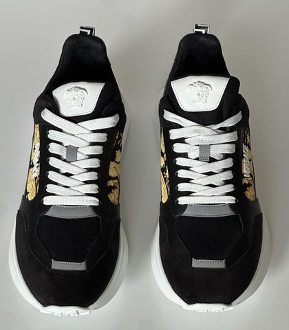 Versace Medusa Men’s Black/Gold Sneakers 13 US (46 Euro) 1011942 IT NIB $900