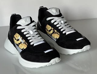 Versace Medusa Men’s Black/Gold Sneakers 13 US (46 Euro) 1011942 IT NIB $900