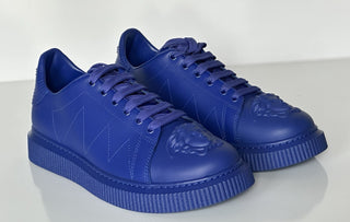 Versace Medusa Head Men’s Royal Blue Leather Sneakers 9 US (42 Euro) 1012444 NIB