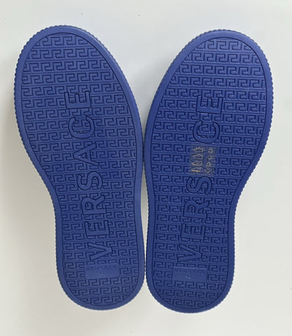 Versace Medusa Head Men’s Royal Blue Leather Sneakers 9 US (42 Euro) 1012444 NIB