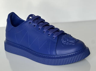Versace Medusa Head Men’s Royal Blue Leather Sneakers 9 US (42 Euro) 1012444 NIB