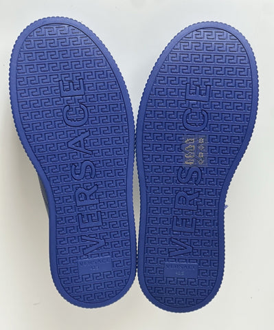 Versace Medusa Head Men’s Royal Blue Leather Sneakers 9.5 US (42.5) 1012444 NIB